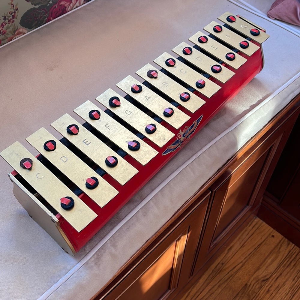 Rare Vintage 12 Xylophone Tudor Tru Tone from 1950s with original box and mallet - Picture 3 of 5